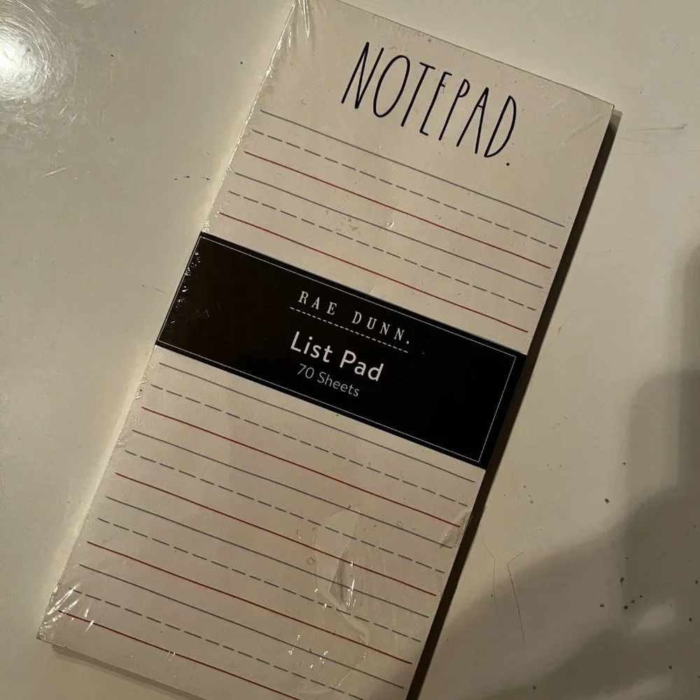 To Do Lists / Note pads / Notebooks  (Rae Dunn and Other)‎ (new)